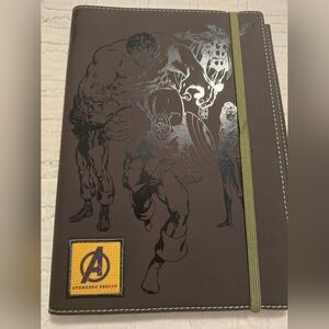 Marvel Avengers Brown Journal with Silver Illustrations